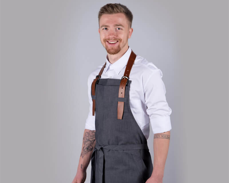 50034 0 Belt Latzschürze anhrazit (quadrat)